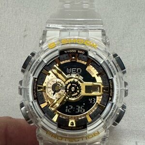 G-Shock Transparent Gold and Black Smartwatch